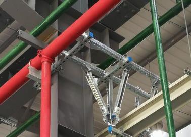 保亭该抗震支架的整体式支吊架结构协调性好